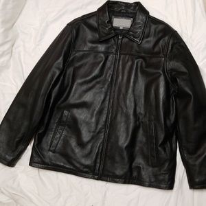 Leather coat